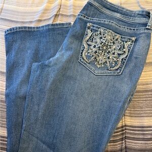 Apt.9 Women's Blue Embellished Jeans